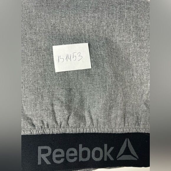 Reebok Softshell Athletic Jacket Full zip Hooded Gray Black Size L Fleece Lined - Picture 13 of 13